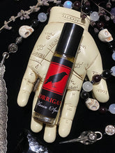 Load image into Gallery viewer, Morrigan ~ Ritual Anointing Oil ~ Raven ~ Phantom Queen ~ Battle Crow ~ Dark Goddess ~ Prophetess ~ Seductress ~ Trickster ~ Sovereignty