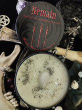 Load image into Gallery viewer, Nemain ~ Ritual Candle ~ Battle Fury ~ Venomous ~ Banshee ~ Justice ~ Victory ~ Dark Goddess ~ Goddess of Battle ~ Chaos ~ Demon of the Air