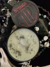 Load image into Gallery viewer, Nemain ~ Ritual Candle ~ Battle Fury ~ Venomous ~ Banshee ~ Justice ~ Victory ~ Dark Goddess ~ Goddess of Battle ~ Chaos ~ Demon of the Air