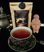 Load image into Gallery viewer, Love Potion Tea ~ Lovers Tea ~ Self-Love ~ Ritual Devotion Tea ~ Lupercalia ~ Love Goddess ~ Herbal Tea ~