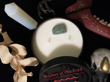 Load image into Gallery viewer, Washer at the Ford ~ Ritual Candle ~ Banshee ~ Bean Sidhe ~ Bean Nighe ~ Faery Woman ~ Morrigan ~ Phantom Queen ~ Dark Goddess ~