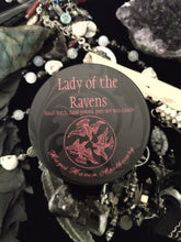 Load image into Gallery viewer, Lady of the Ravens ~ Morrigan Ritual Candle ~ Raven Magick ~ Prophecy ~ Witchcraft