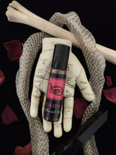 Load image into Gallery viewer, Lilith Oil ~ Feminism ~ Empowerment ~ Temptress ~ Transformation ~ Night Demon ~ Sex Magick ~ Dark Moon ~ Independence ~