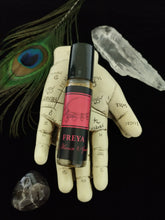 Load image into Gallery viewer, Freya ~ Ritual Anointing Oil ~ Magick ~ Love ~ Lust ~ Seduction ~ Transformation ~ Women's Mysteries ~ Divination ~ Fertility ~ Wisdom ~