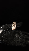 Load image into Gallery viewer, Bindrune Antler Ring ~ Strength ~ Creation ~ Youth ~ OOAK
