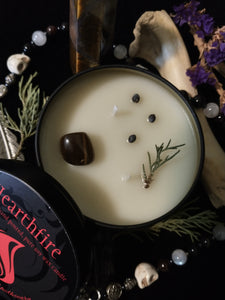 Hearthfire Ritual Candle ~ Hearth Witch ~ Green Witch ~ House Blessing ~ Homemaker ~ Sacred Space ~ Herbalist ~