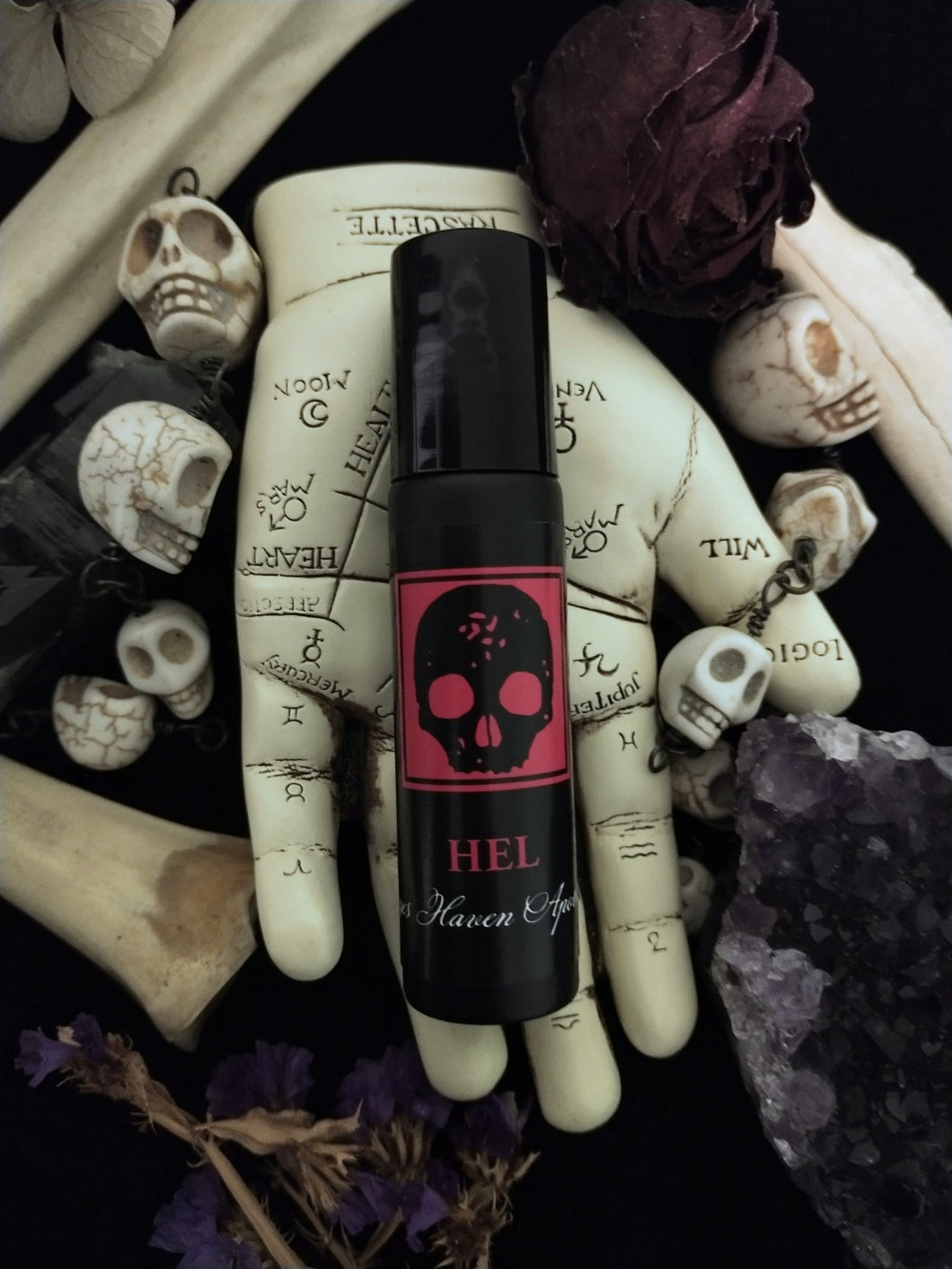 Hel ~ Ritual Anointing Oil ~ Cycles ~ Rebirth ~ Life ~ Death ~ Change ~ Renewal ~ Underworld Journey ~ Light ~ Dark ~ The End ~ The Beginning ~