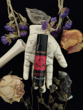 Load image into Gallery viewer, Hestia ~ Ritual Anointing Oil ~ Hearth Fires ~ Home ~ Warmth ~ Safe Haven ~ Family ~ Love ~ Happiness ~ Harmony ~ Clarity ~ Balance ~ Positivity ~
