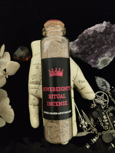 Sovereignty Sacred Incense ~ Self-Governance ~ Authority ~ Queen ~ Power ~ Free Will ~ Personal Responsibility ~ Destiny ~