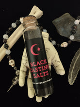 Load image into Gallery viewer, Witch&#39;s Black Salts ~ Circle Casting ~ Banish ~ Bind ~ Protection ~
