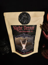 Load image into Gallery viewer, Night Terror ~ Lilith Devotional Tea ~ Feminism ~ Empowerment ~ Temptress ~ Transformation ~ Sex Magick ~ Dark Moon ~ Independence ~
