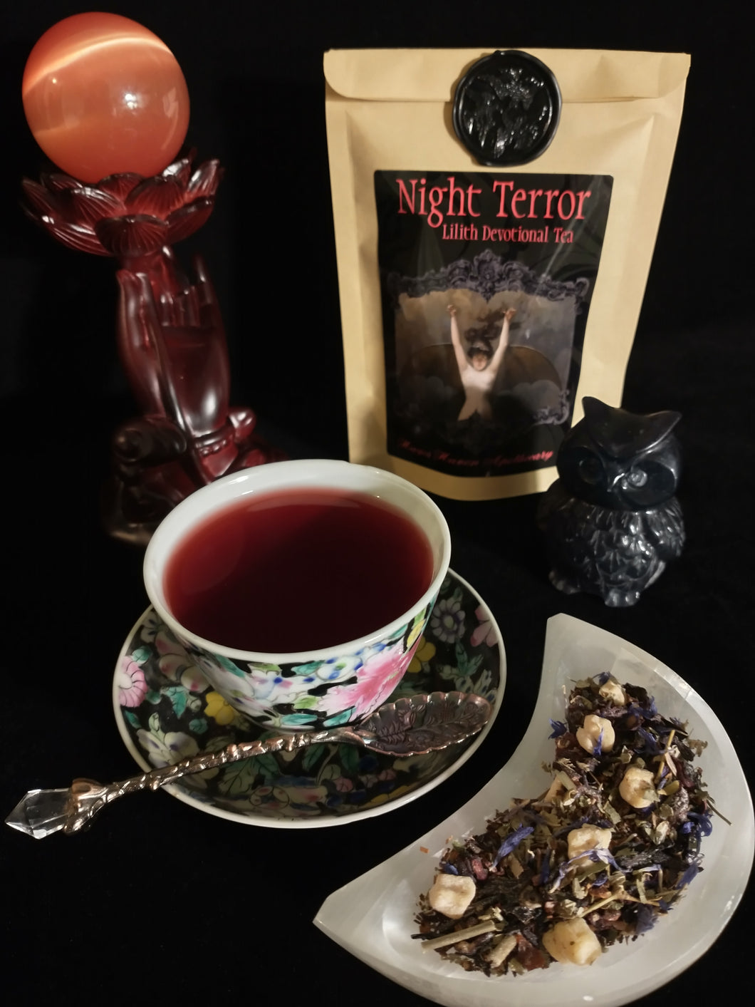 Night Terror ~ Lilith Devotional Tea ~ Feminism ~ Empowerment ~ Temptress ~ Transformation ~ Sex Magick ~ Dark Moon ~ Independence ~