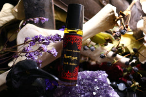 Morrigan ~ Ritual Anointing Oil ~ Raven ~ Phantom Queen ~ Battle Crow ~ Dark Goddess ~ Prophetess ~ Seductress ~ Trickster ~ Sovereignty