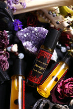 Load image into Gallery viewer, Morrigan ~ Ritual Anointing Oil ~ Raven ~ Phantom Queen ~ Battle Crow ~ Dark Goddess ~ Prophetess ~ Seductress ~ Trickster ~ Sovereignty
