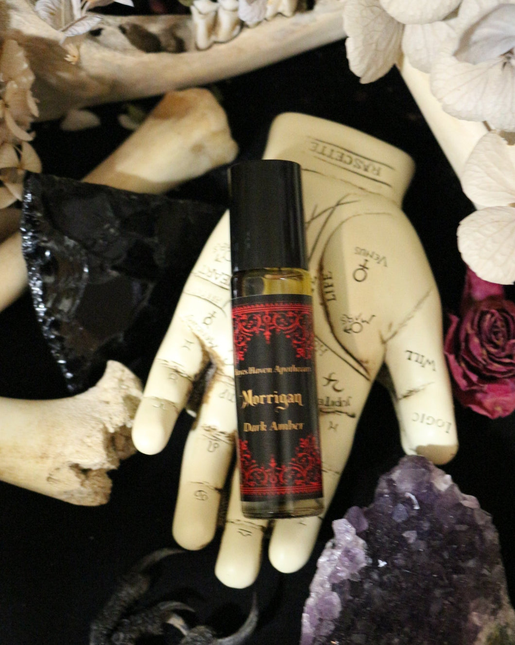 Morrigan ~ Ritual Anointing Oil ~ Raven ~ Phantom Queen ~ Battle Crow ~ Dark Goddess ~ Prophetess ~ Seductress ~ Trickster ~ Sovereignty