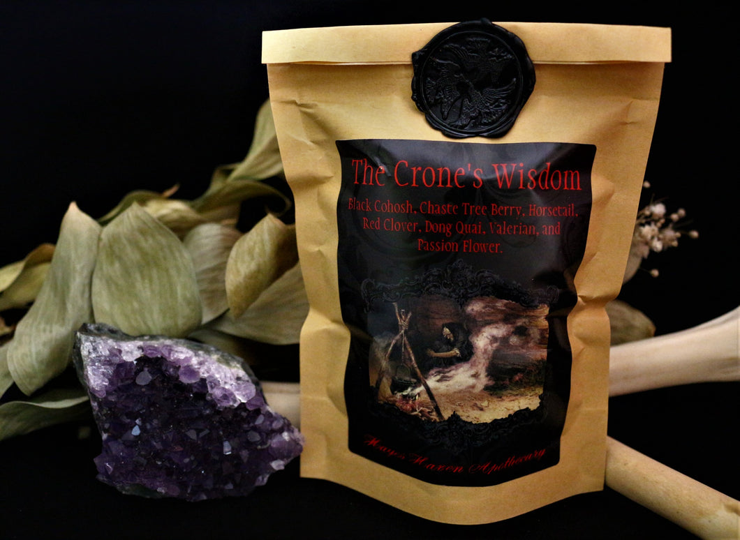 The Crone's Wisdom ~ Menopause Herbal Tea ~ Hot Flashes ~ Women's Health ~ Hormonal Balance ~ Bone Strength ~ PMS ~