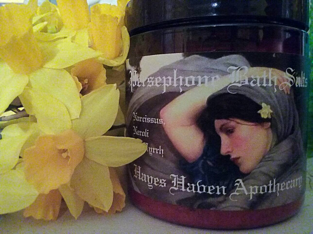 Persephone Ritual Soak ~ Bath Salts ~Floral Maiden ~ Underworld Queen ~ Devotion ~ Spring ~