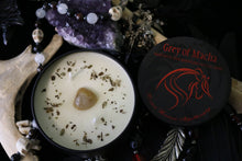 Load image into Gallery viewer, Grey of Macha ~ Ritual Candle ~ Macha ~ Sun Goddess ~ Fertility ~ Abundance ~ Sovereignty ~ Vengeance ~ Faery Goddess ~ Red Tresses ~
