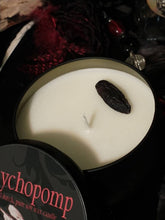 Load image into Gallery viewer, Psychopomp ~ Ritual Candle ~ Travel Between Worlds ~ Veil ~ Messenger ~ Death ~ Honeybee
