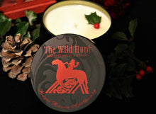 Load image into Gallery viewer, The Wild Hunt ~ Holiday Candle ~ Yule ~ Odin ~ Sleipner ~ Phantoms ~ Heathen ~ Traditional Christmas
