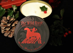 The Wild Hunt ~ Holiday Candle ~ Yule ~ Odin ~ Sleipner ~ Phantoms ~ Heathen ~ Traditional Christmas